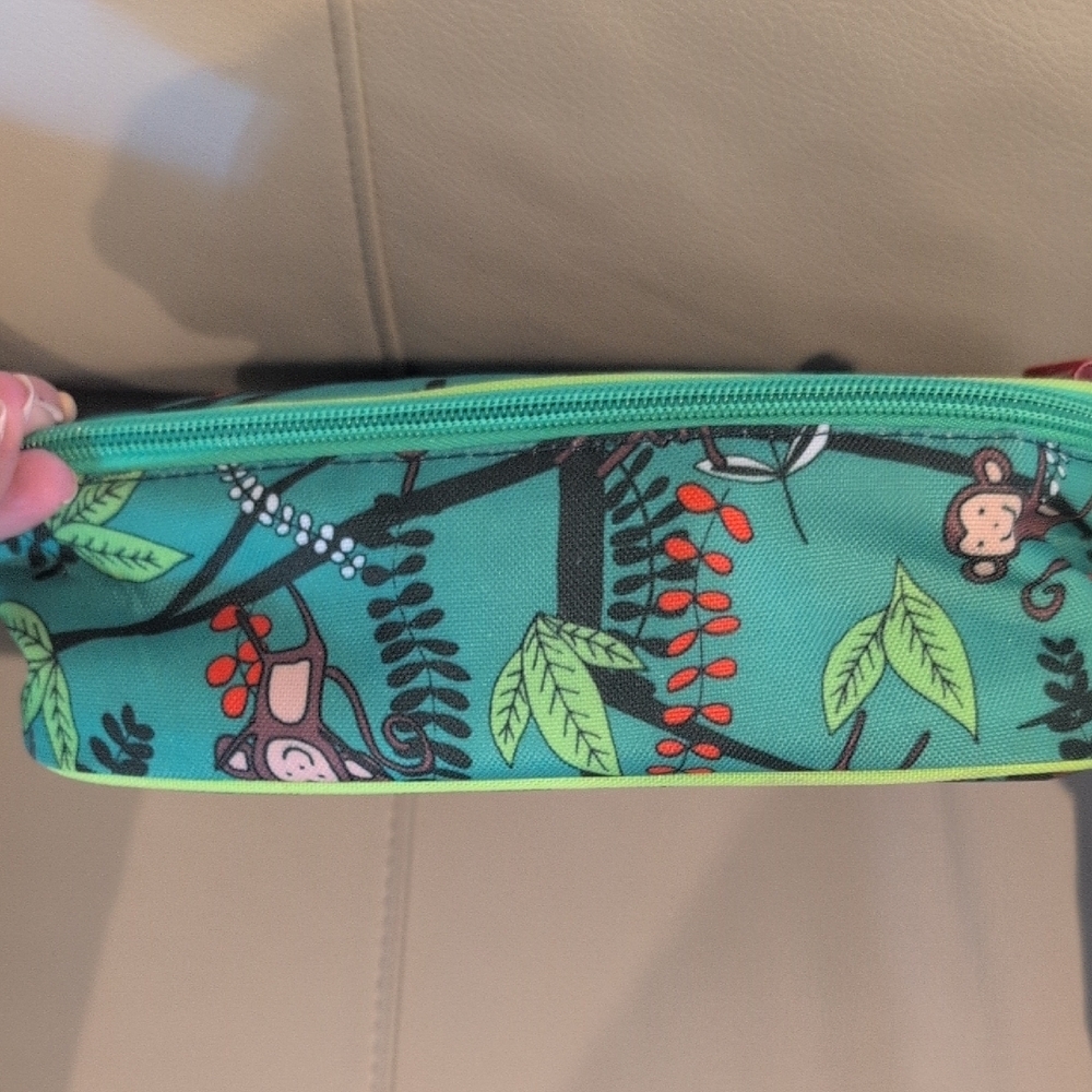 Cheeky kids Green Monkey Print Lunch Box - Picture 4 of 7